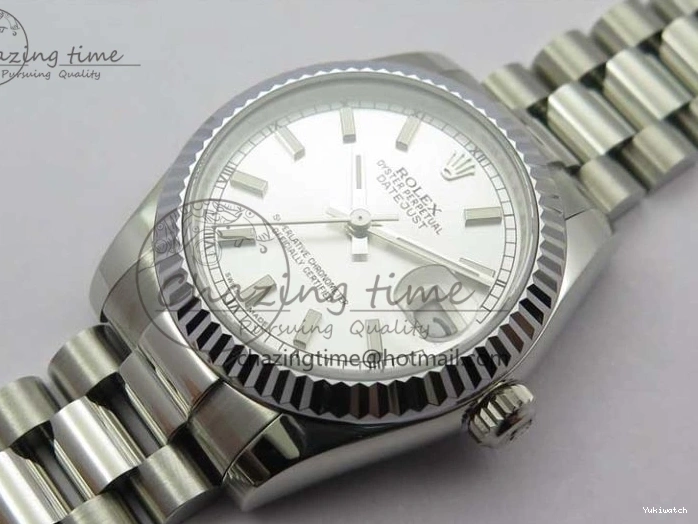 Bracelet SEIKO on President Best 31mm Stick NH05A SS Dial SS 178274 Datejust Silver GSF Markers Edition 0115
